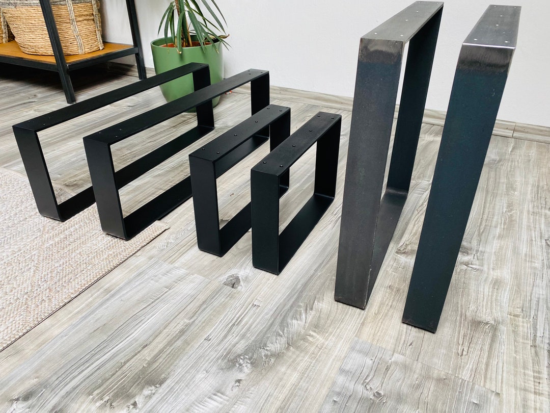 Table Runners Set Pair Made of Steel 50×5 Mm – Table Legs / Bench ...