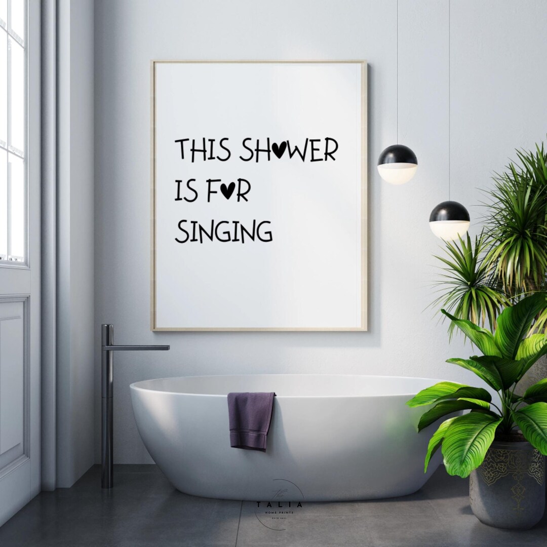 Printable Bathroom Quote Art for Humor Lovers,minimalist Bathroom Print ...