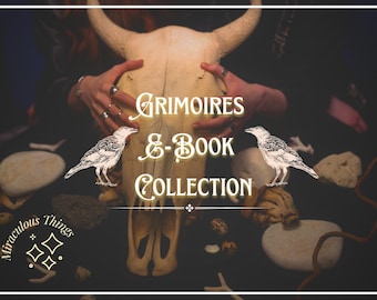 Grimoires E-Book Collection | Occult, Esoteric Library - Digital Download - Printable | Witchcraft, Old Occultism Books