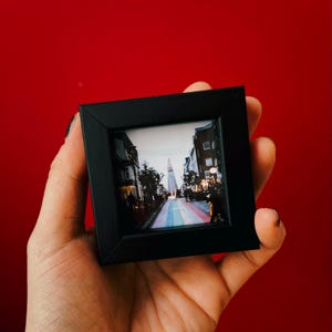 Fotografia in miniatura di Reykjavik con cornice