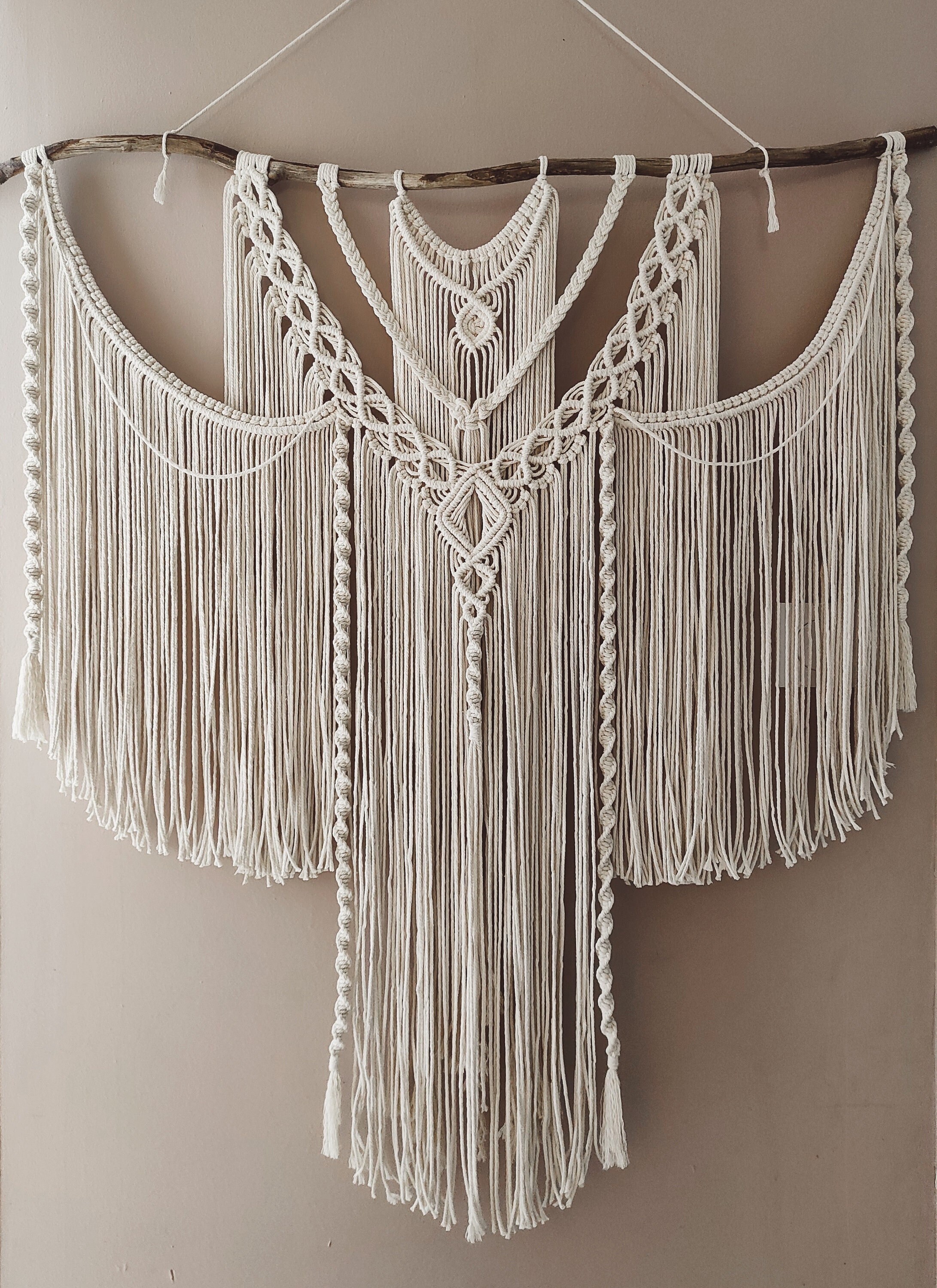Grand Macramé Mural Kanaan