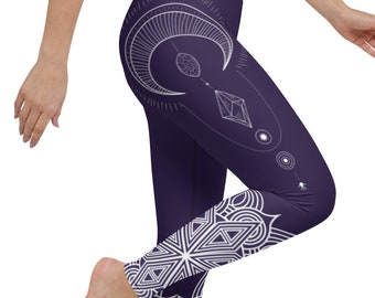 Mandala Yoga Leggings: High Waist Athleisure Wear