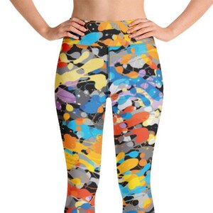 COLORFUL LEGGINGS, Yoga Leggings, Yoga Pants, Gym Leggings for Women, High Waist Leggings, Athleisure Activewear, Stretchy Leggings