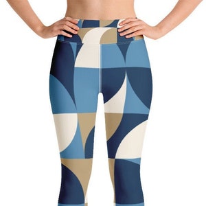 ABSTRACT PATTERN LEGGINGS, Gym Leggings Women, High Waisted Workout Leggings, Yoga Leggings, Casual Leggings, Yoga Pants, Activewear Women