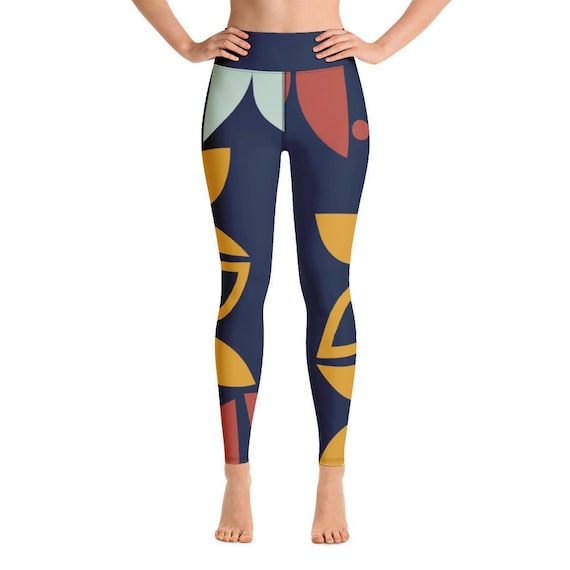 ABSTRACT PATTERN LEGGINGS Gym Leggings for Women Women Activewear High Waisted Leggings Yoga Leggings Athleisure Activewear Etsy UK