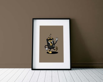 A5 'Nessy' Individualdruck / A5 Digital Art Print / Guinness / Bierd dose