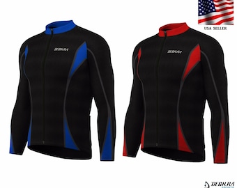 Nueva camiseta de ciclismo de manga larga para hombre, térmica, para deportes al aire libre, invierno, ciclismo de carretera.