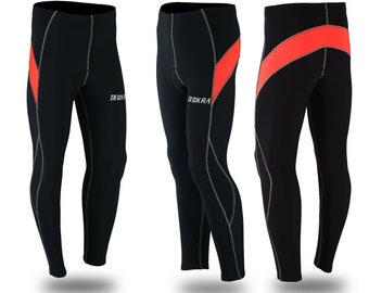 Mallas térmicas de ciclismo para hombre: Pantalones acolchados para ciclismo de invierno