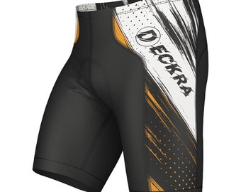 Pantalones cortos de ciclismo Deckra para hombre, ideales para ciclismo de carretera, gimnasio y ciclismo indoor, con acolchado de gel y ajuste de alta calidad.