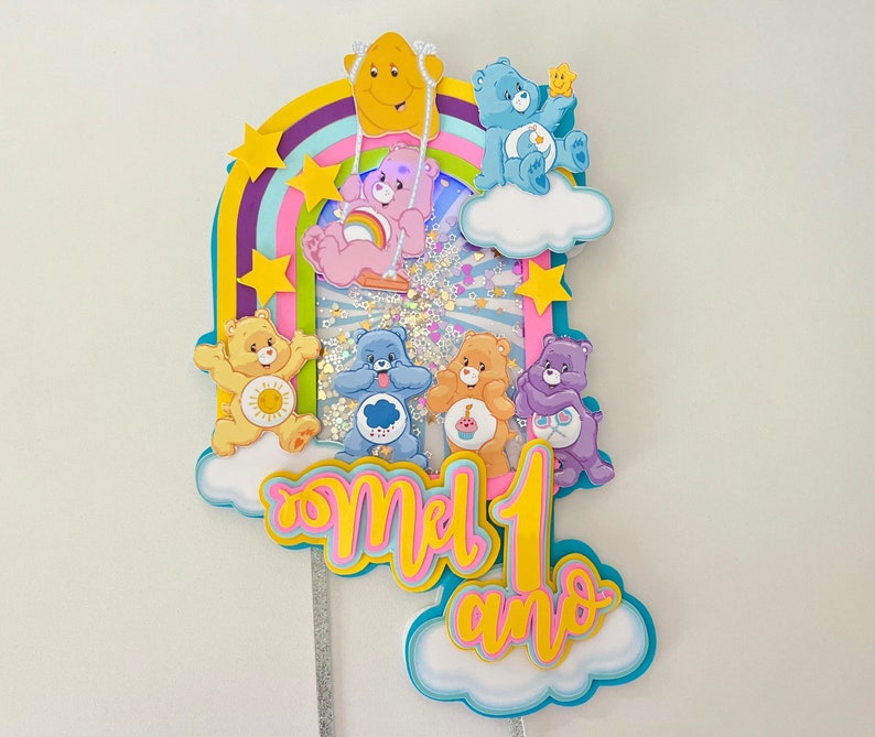 Care Bears Cake Toppercare Bears Party Decorcare Bears Etsy