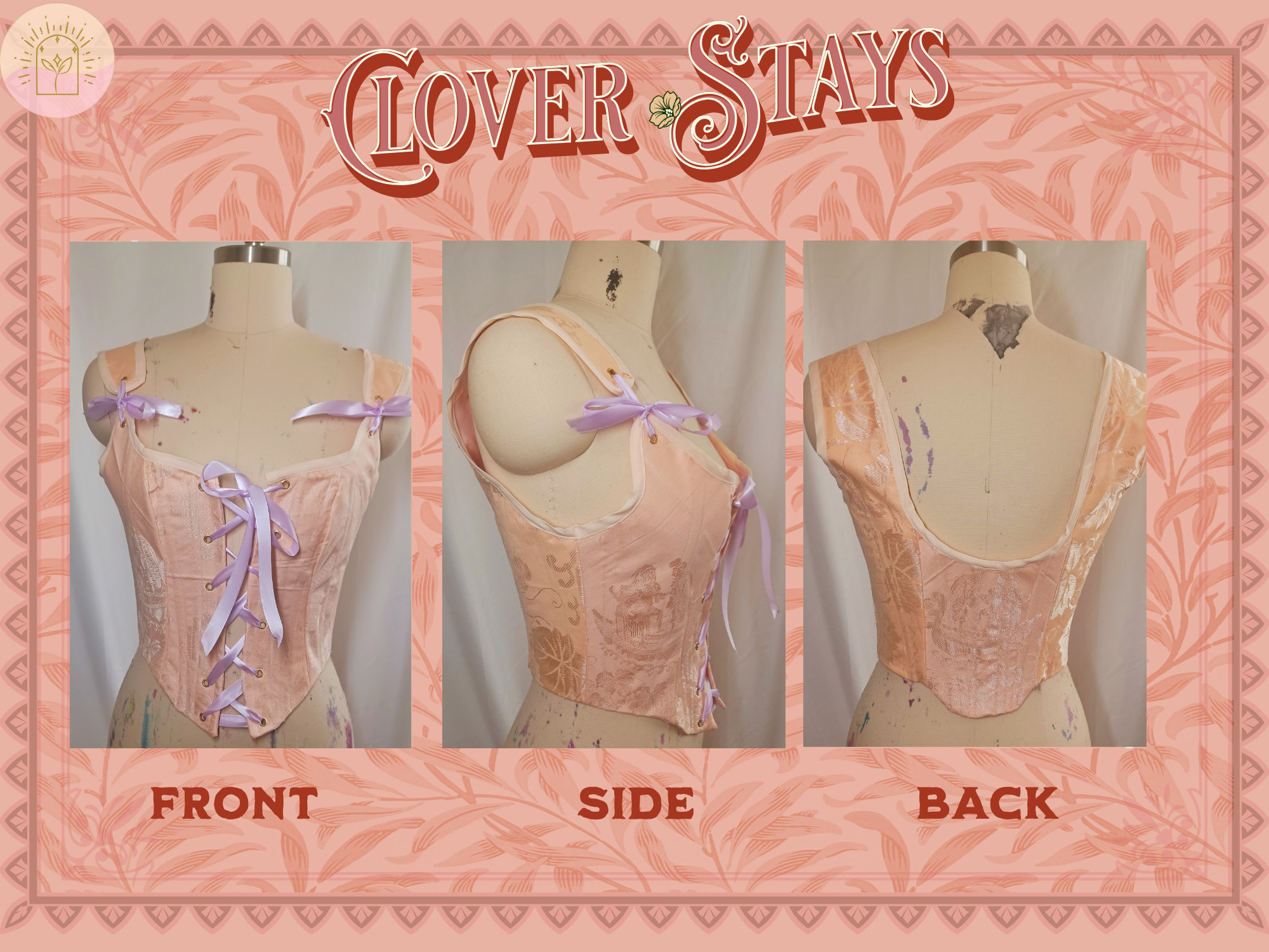 Clover Stays Pattern - Straight Size | Digital Download Sewing Pattern ...