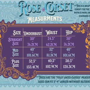 Rose Corset Pattern Pack - Straight, Mid, and Plus Sizes | Digital ...