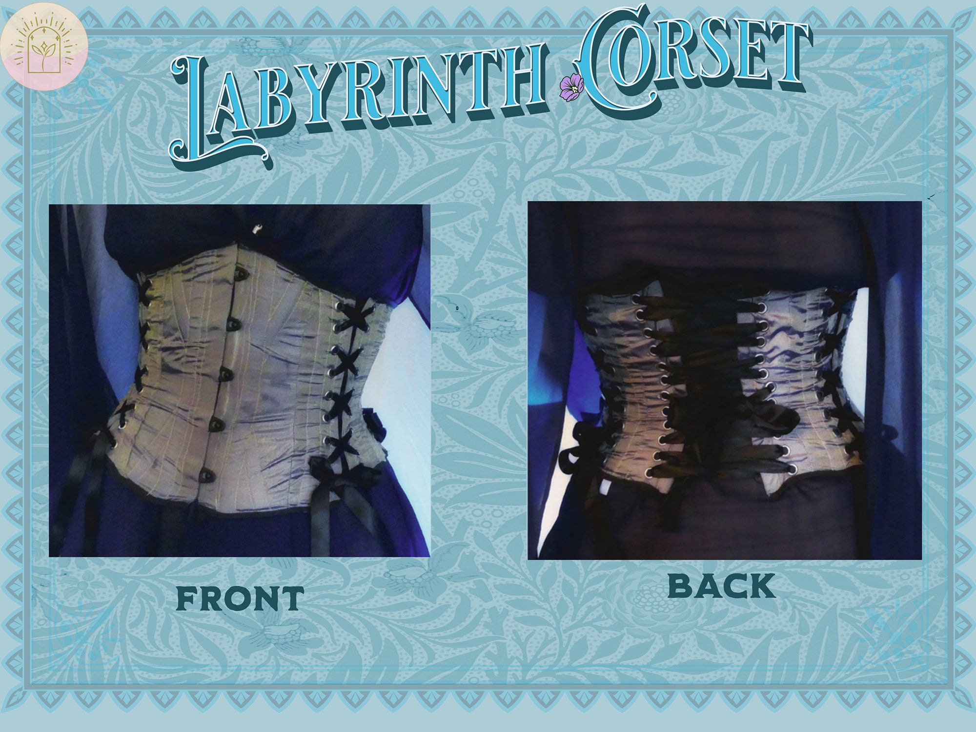 Labyrinth Corset Pattern - Plus Size | Digital Download Sewing Pattern ...