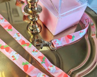 DISCOUNTED* Strawberry Milk Lanyard