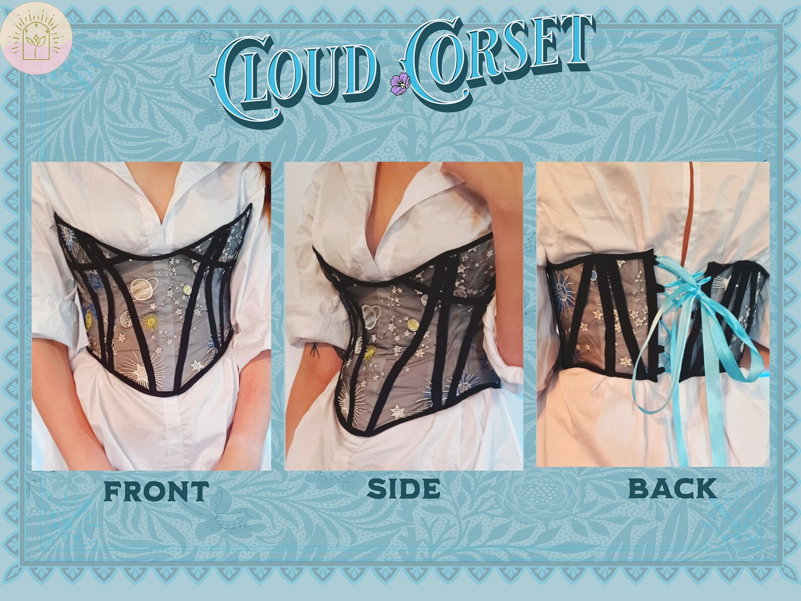 Cloud Corset Sewing Pattern - Mid Size | Digital Download Sewing ...