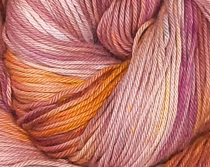 Hand Dyed Yarn - Falling Leaves - Organic Cotton DK Weight Yarn