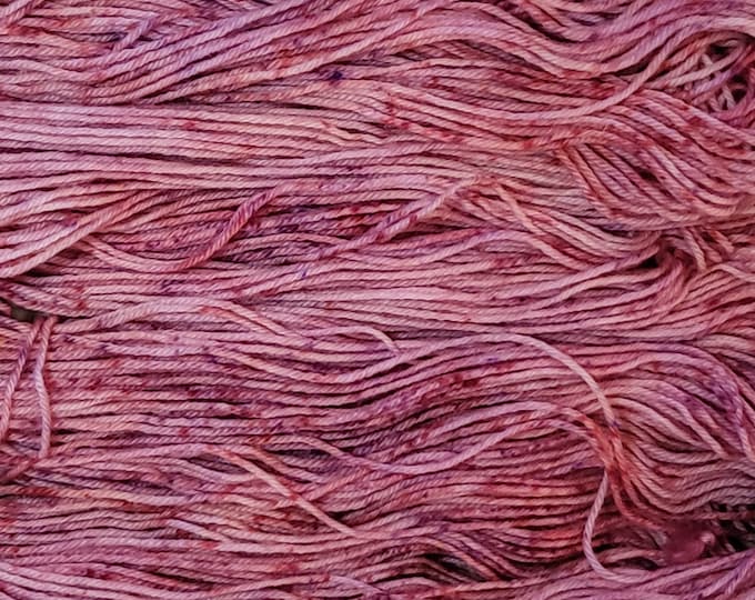 Hand Dyed Yarn - Cranberry Cake - 100% Superwash BFL DK