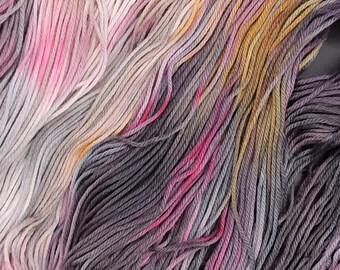 Hand Dyed Yarn - Twilight - 100% Organic Cotton Sock Yarn