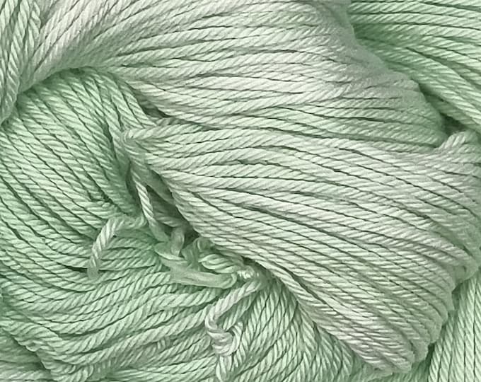 Hand Dyed Yarn - Rubbed Sage - Oranic Cotton DK Weight Yarn