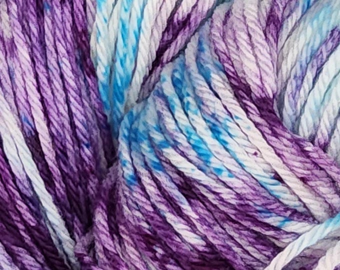 Hand Dyed Yarn - Grape Razzleberry - Merino Cashmere Blend DK Yarn