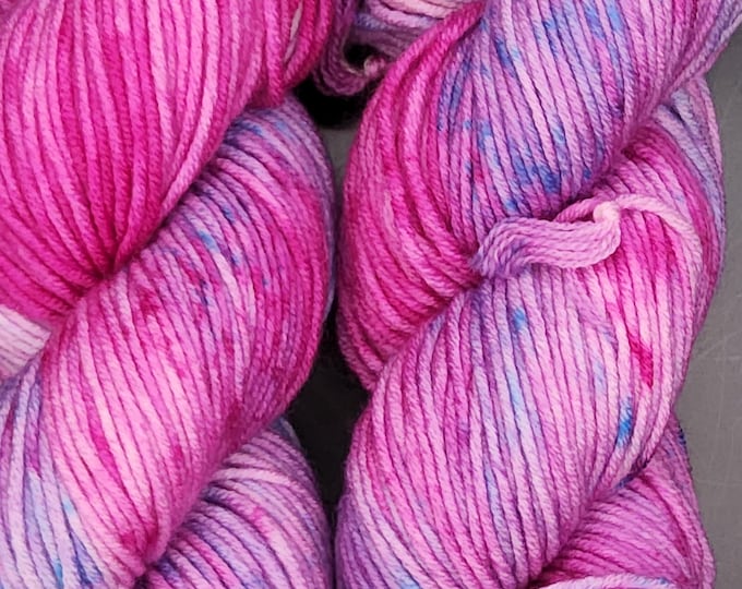 Hand Dyed Yarn - Glowing - Superwash Merino Wool DK Yarn