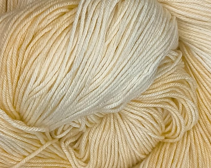 Hand Dyed Yarn - Apricot Cream - Superwash Merino Nylon Sock Weight Yarn