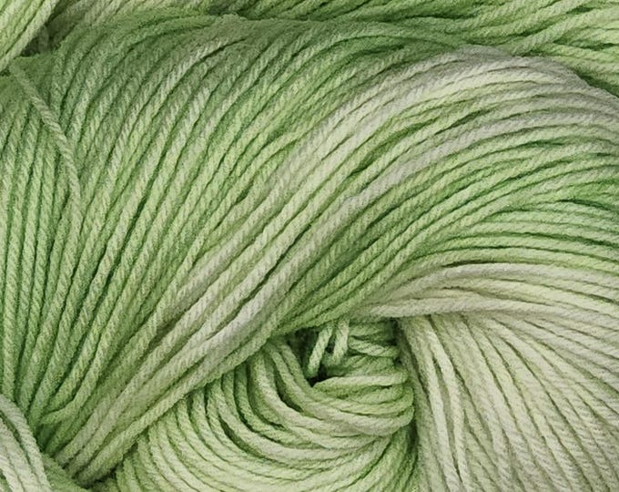 Hand Dyed Yarn - Posh Pastels Green - Merino Nylon Sock Weight Yarn