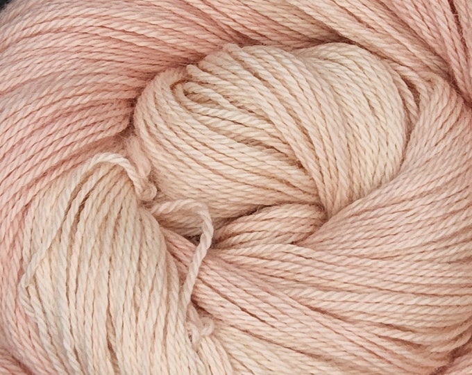 Hand Dyed Alpaca Yarn - Blushing Bride - 100% Sport Weight Baby Alpaca