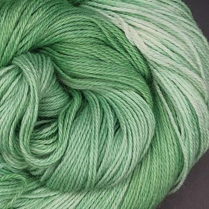 Hand Dyed Alpaca Yarn - Pea Shoot - 100% Sport Weight Baby Alpaca