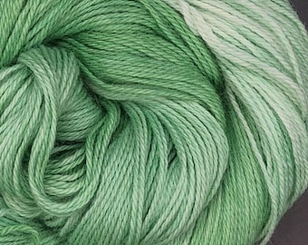 Hand Dyed Alpaca Yarn - Pea Shoot - 100% Sport Weight Baby Alpaca