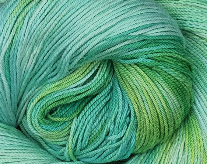 Hand Dyed Yarn - Bay View - 100% Organic Cotton DK Yarn