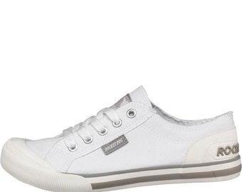 white rocket dog trainers