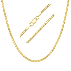Italian Round Box Chain - Stamped 925 Italy - Mens/Ladies/Unisex