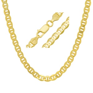 Mens Gold THICK/HEAVY Gucci Mariner Chain - 925 Italy - 22&quot; - 24&quot; - Made in Italy