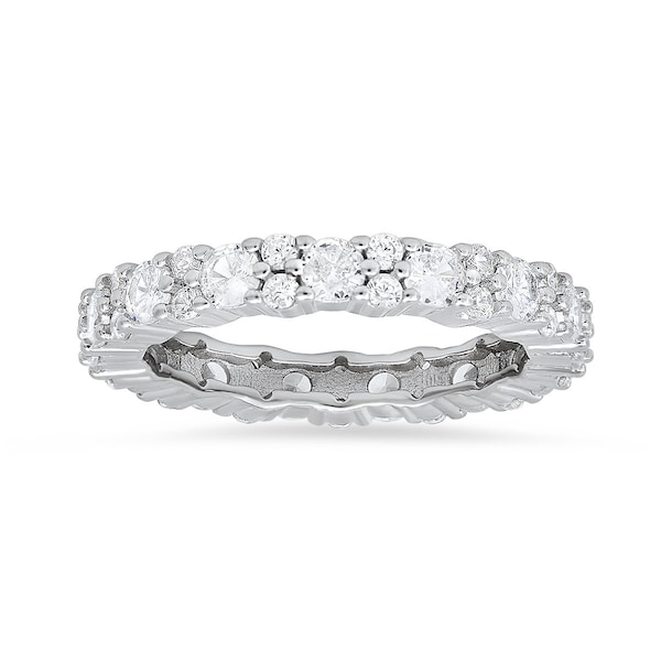 CZ Rings for Women | Diamond Eternity Band Rings For Girls | 925 sterling silver Rings For Ladies