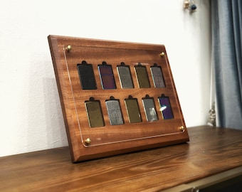 Handmade Zippo box,Case for 10 Zippo Lighters,personalized,zippo holder,Custom engraved exclusive text,Display ,Lighters Box,husband gift