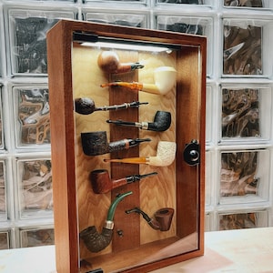 Tobacco Pipes Display Case ,with Lighting Display,storage/display of 10 ...