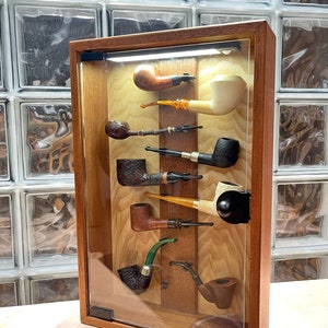 Tobacco Pipes Display Case ,with Lighting Display,storage/display of 10 ...