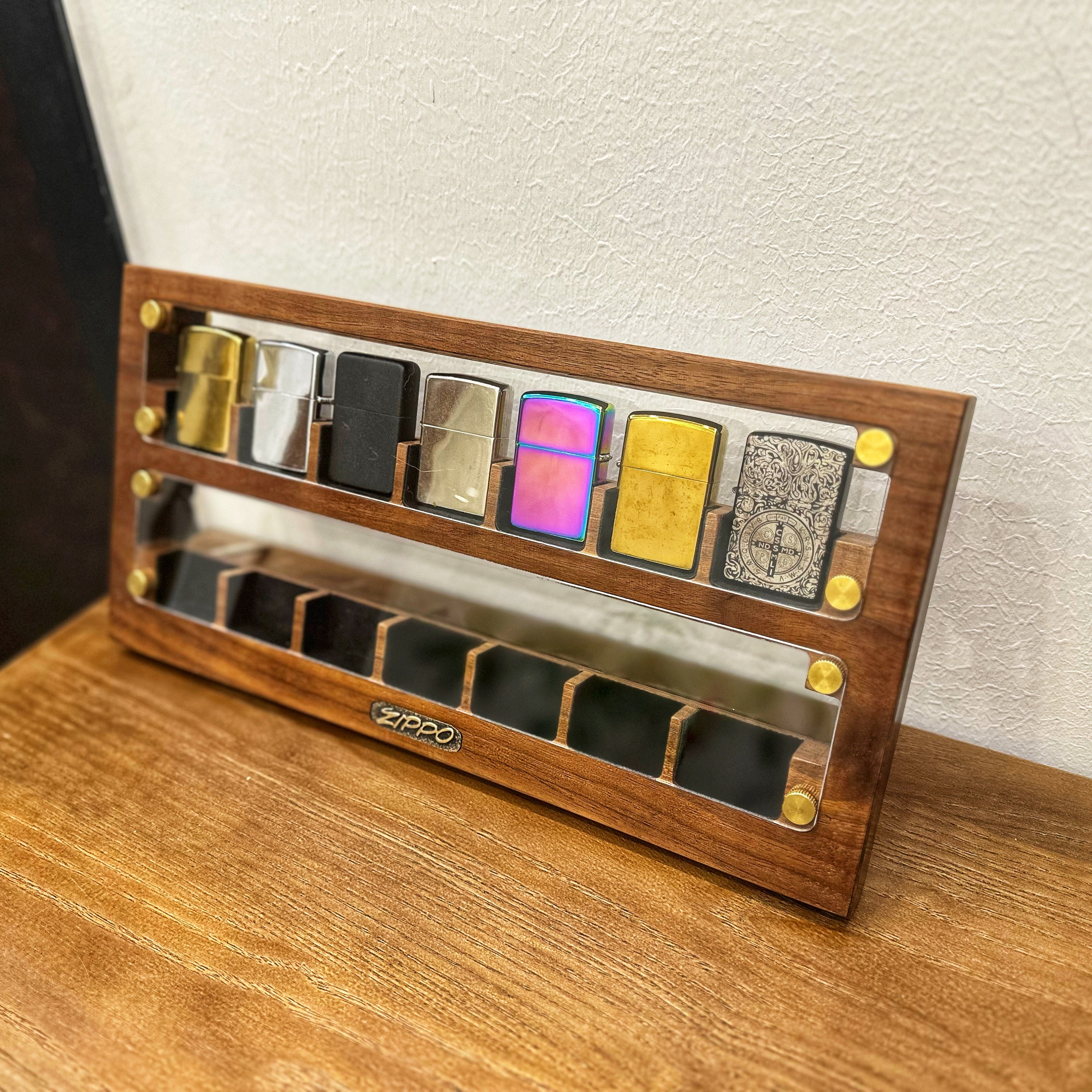 Hollow-carved Design Case for 14 Zippo Lighters,collectible
