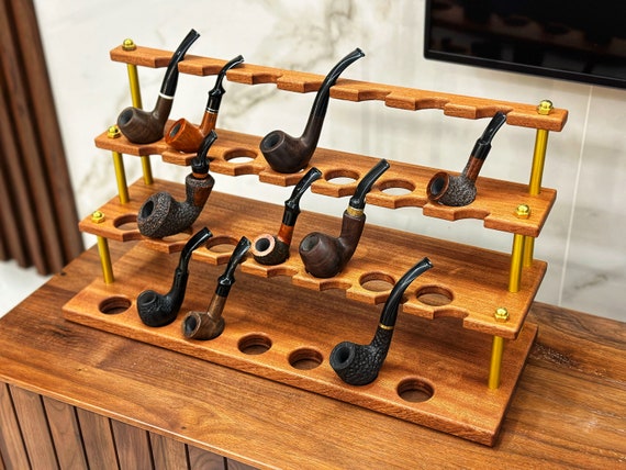 Porte-pipes à Tabac, Support Pour 7 PIPES, Bois De Noyer Noir, Porte-pipes, Porte-pipes à Fumer, Fait à La Main, Cadeau Pour Fumeurs, Personnalisé - Canada