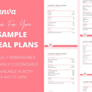 PLR Meal Plan Templates: Canva eBook for Health Coaches (Digital Product)