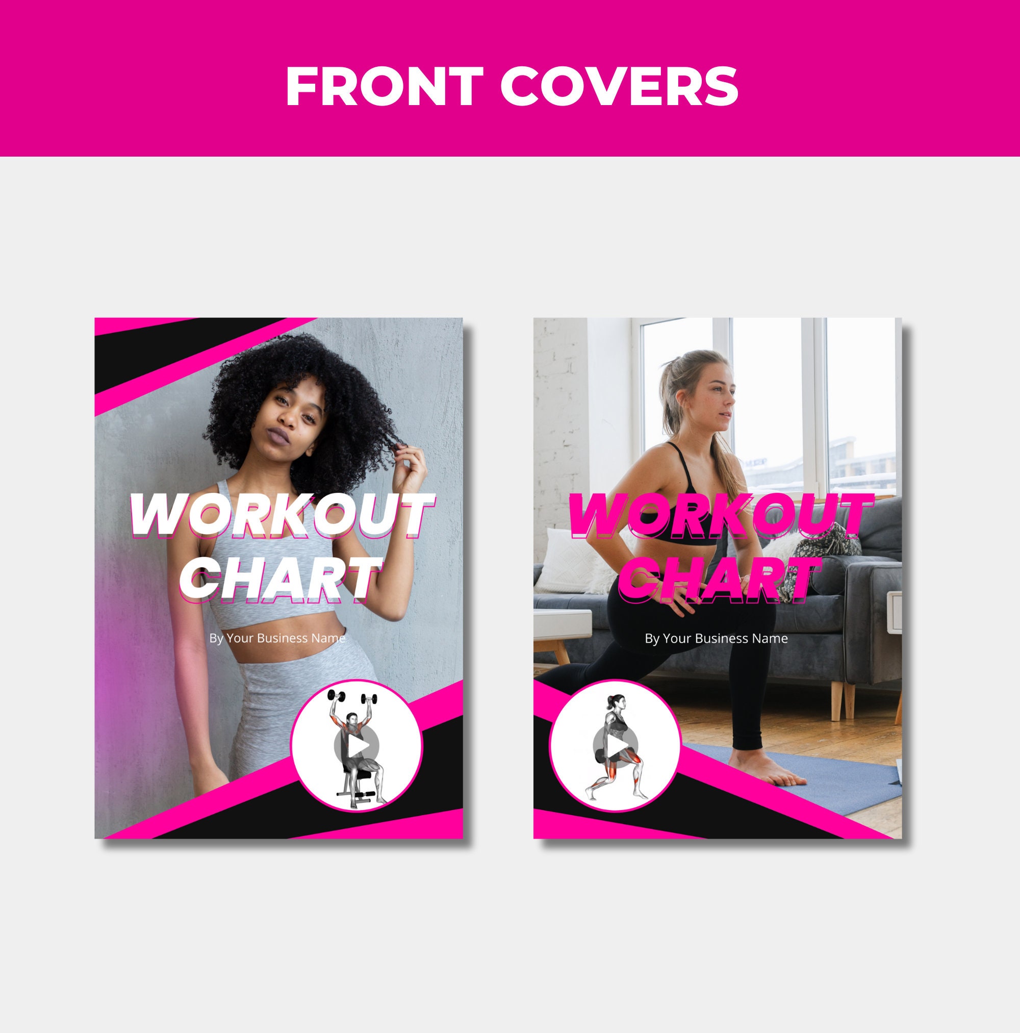 Workout Chart, Female Workout Chart, Exercise Chart With Exercise ...