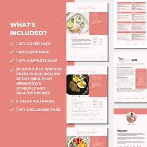 PLR 28-Day Keto Meal Plan Template, Canva eBook Template, PLR Digital Products, DFY Digital Products For Your Coaching Business, Editable Template, Digital Template, eBook Template Canva, PLR Canva, PLR eBook, PLR Products, Low Carb Meal Plan