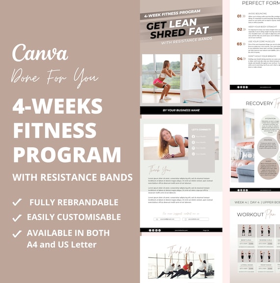4 week resistance band workout best sale