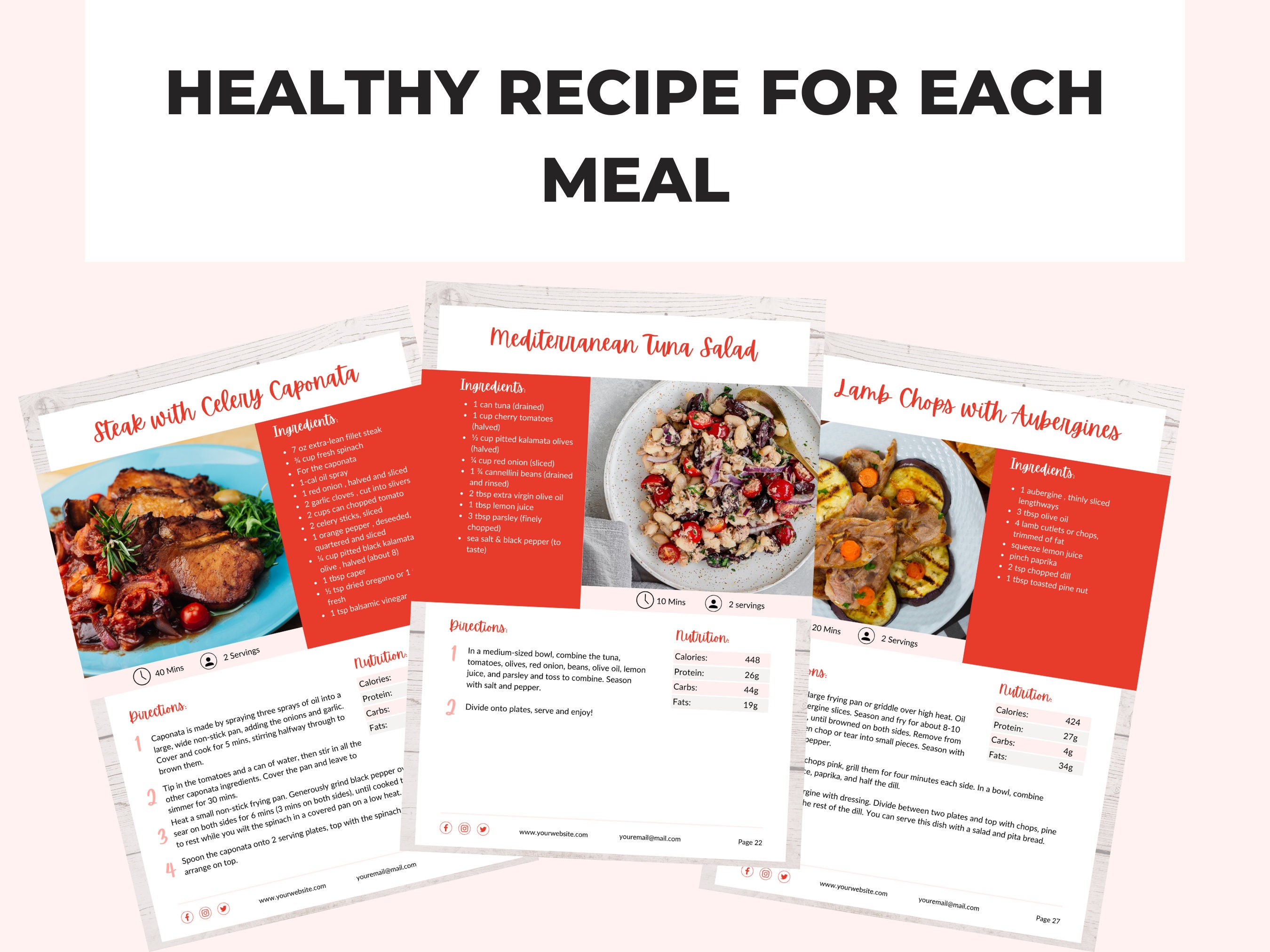 14-day PALEO Meal Plan Template With Healthy and Delicious Recipes ...