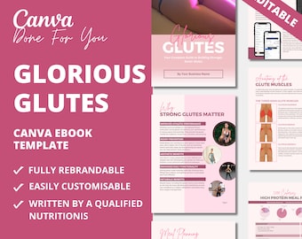 Glute Growth eBook Canva Template: PLR Workout Guide