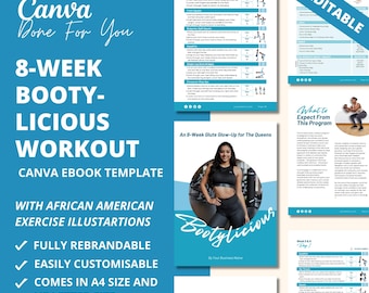 PLR 8-Week Booty Workout: Canva eBook Template