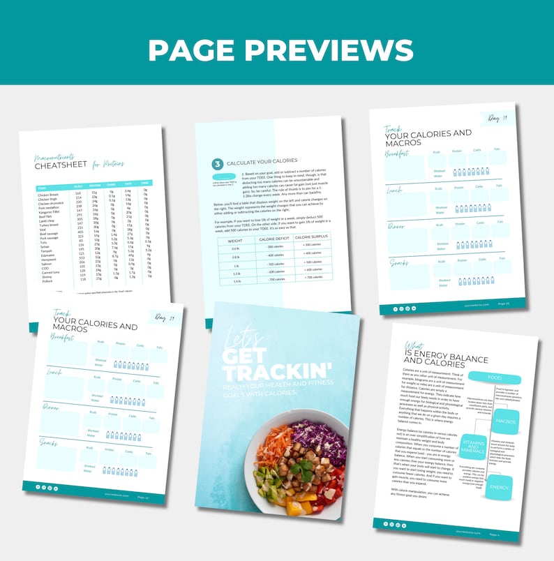 30-day Calorie tracker, Canva eBook Template, PLR Digital Products,  DFY Digital Products For Your Coaching Business,  Editable Template, Digital Template, PLR eBook, PLR Canva, eBook Template Canva, Done For You Calorie Tracker For Health and Fitness Coaches, Weight Loss template