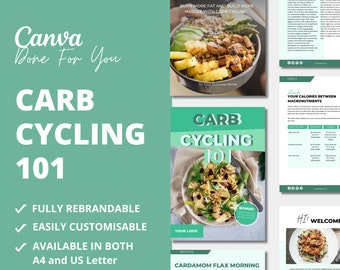 Carb Cycling 101: Canva eBook Template (PLR Digital Product)