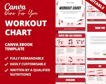 PLR Workout Chart: Canva eBook Template for Coaches